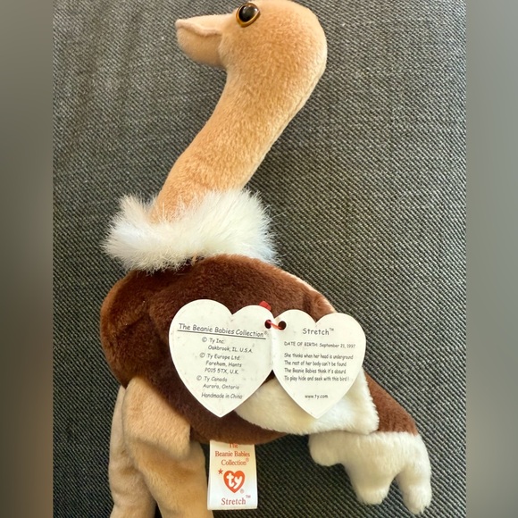 TY Beanie Babies NWT 4-Piece Plush Toys Set Owl, Ostrich, Mac Cardinal, Penguin - Picture 9 of 9